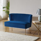Ainhoa Mid-Century 2-Sitzer-Sofa aus Samt mit Hairpin-Beinen