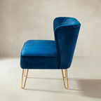 Ainhoa Mid-Century 2-Sitzer-Sofa aus Samt mit Hairpin-Beinen