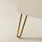 Ainhoa Mid-Century 2-Sitzer-Sofa aus Samt mit Hairpin-Beinen
