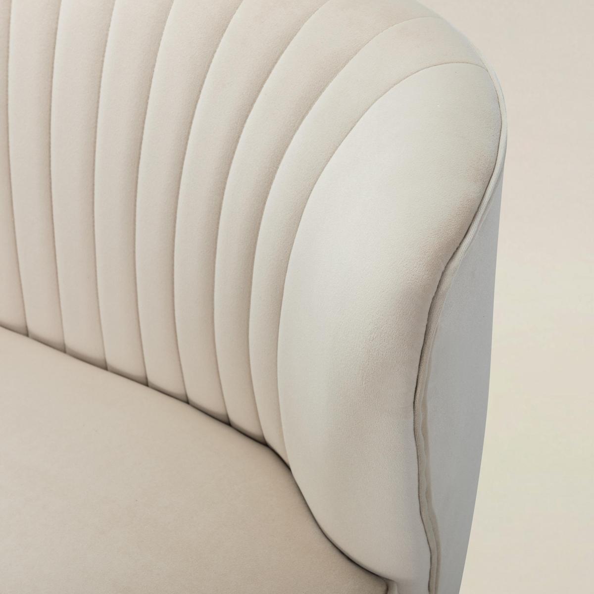 Ainhoa Mid-Century 2-Sitzer-Sofa aus Samt mit Hairpin-Beinen