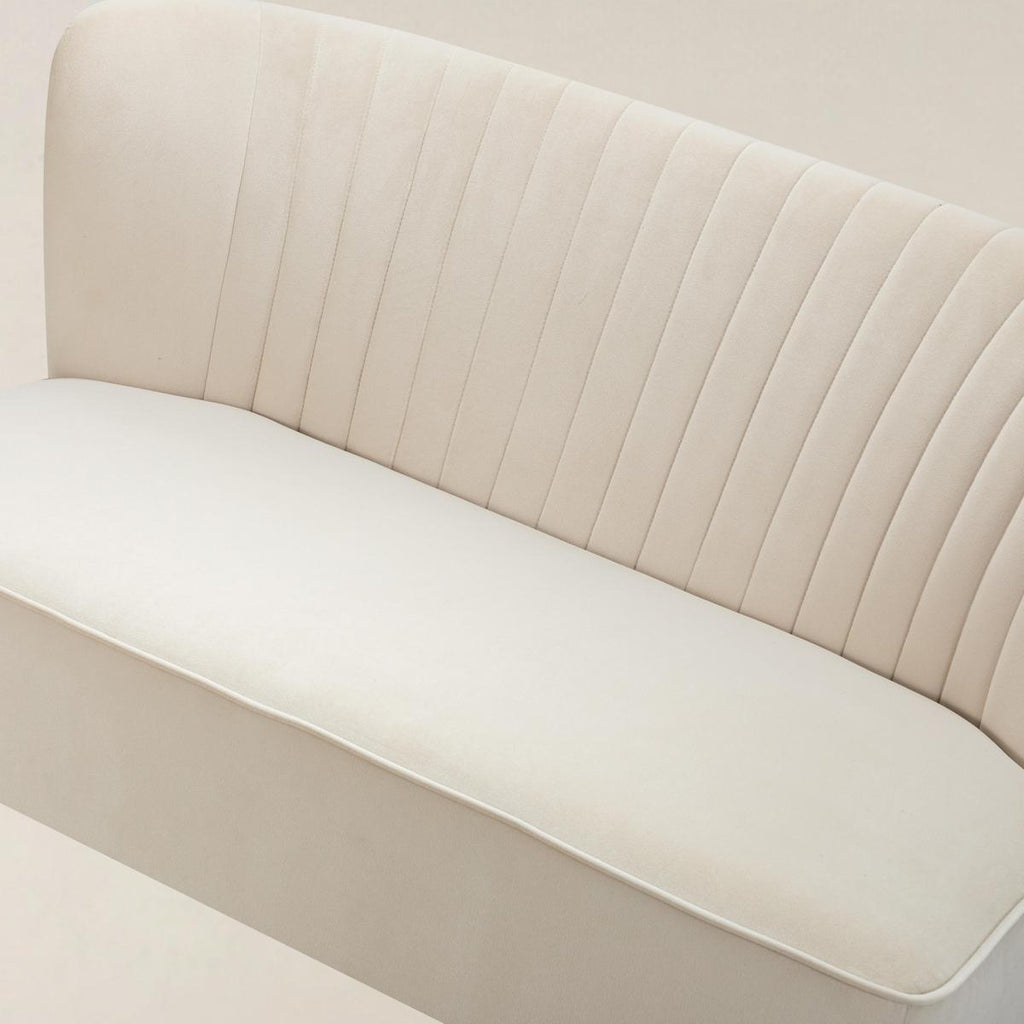 Ainhoa Mid-Century 2-Sitzer-Sofa aus Samt mit Hairpin-Beinen
