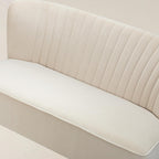 Ainhoa Mid-Century 2-Sitzer-Sofa aus Samt mit Hairpin-Beinen