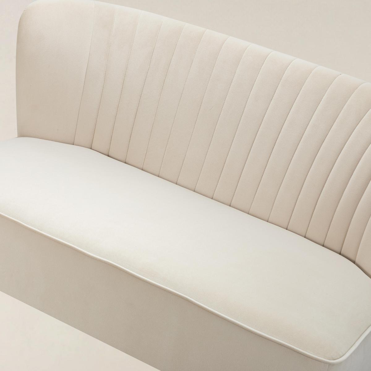 Ainhoa Mid-Century 2-Sitzer-Sofa aus Samt mit Hairpin-Beinen