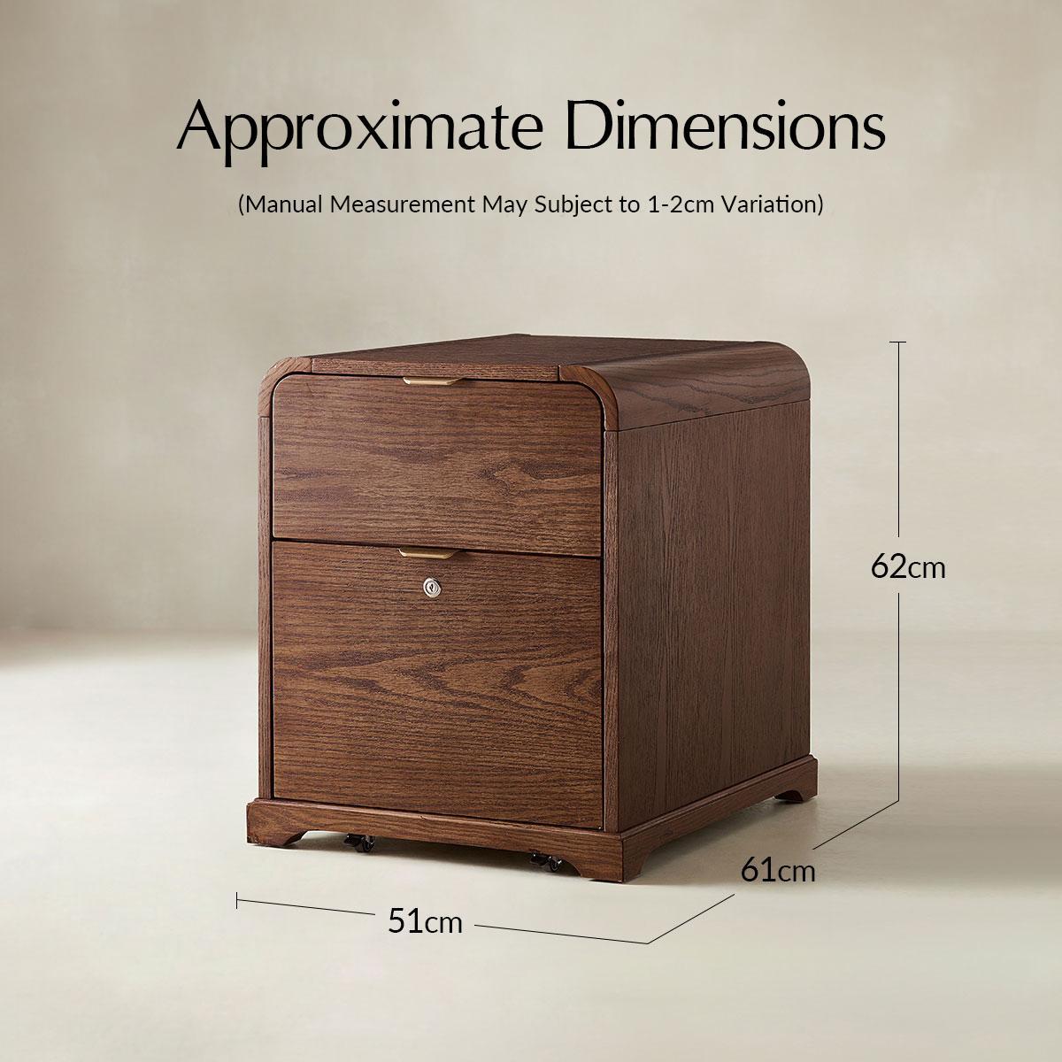Baggio Moderner Aktenschrank mit 2 Schubladen und Ladefunktion