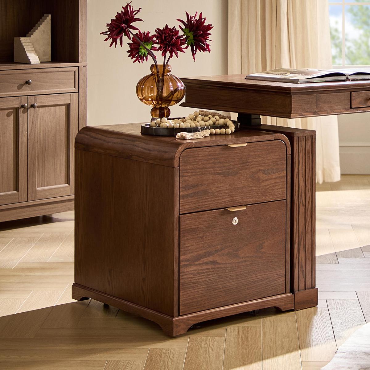 Baggio Moderner Aktenschrank mit 2 Schubladen und Ladefunktion
