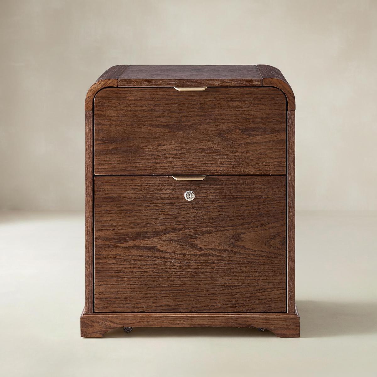 Baggio Moderner Aktenschrank mit 2 Schubladen und Ladefunktion