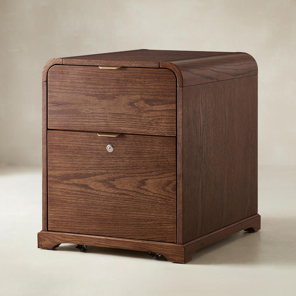 Baggio Moderner Aktenschrank mit 2 Schubladen und Ladefunktion