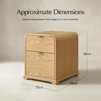 Baggio Moderner Aktenschrank mit 2 Schubladen und Ladefunktion