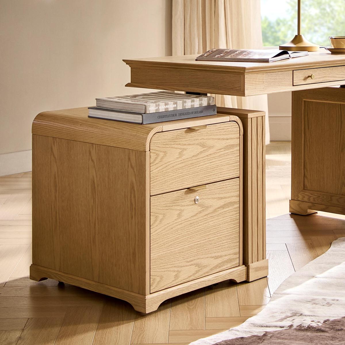 Baggio Moderner Aktenschrank mit 2 Schubladen und Ladefunktion