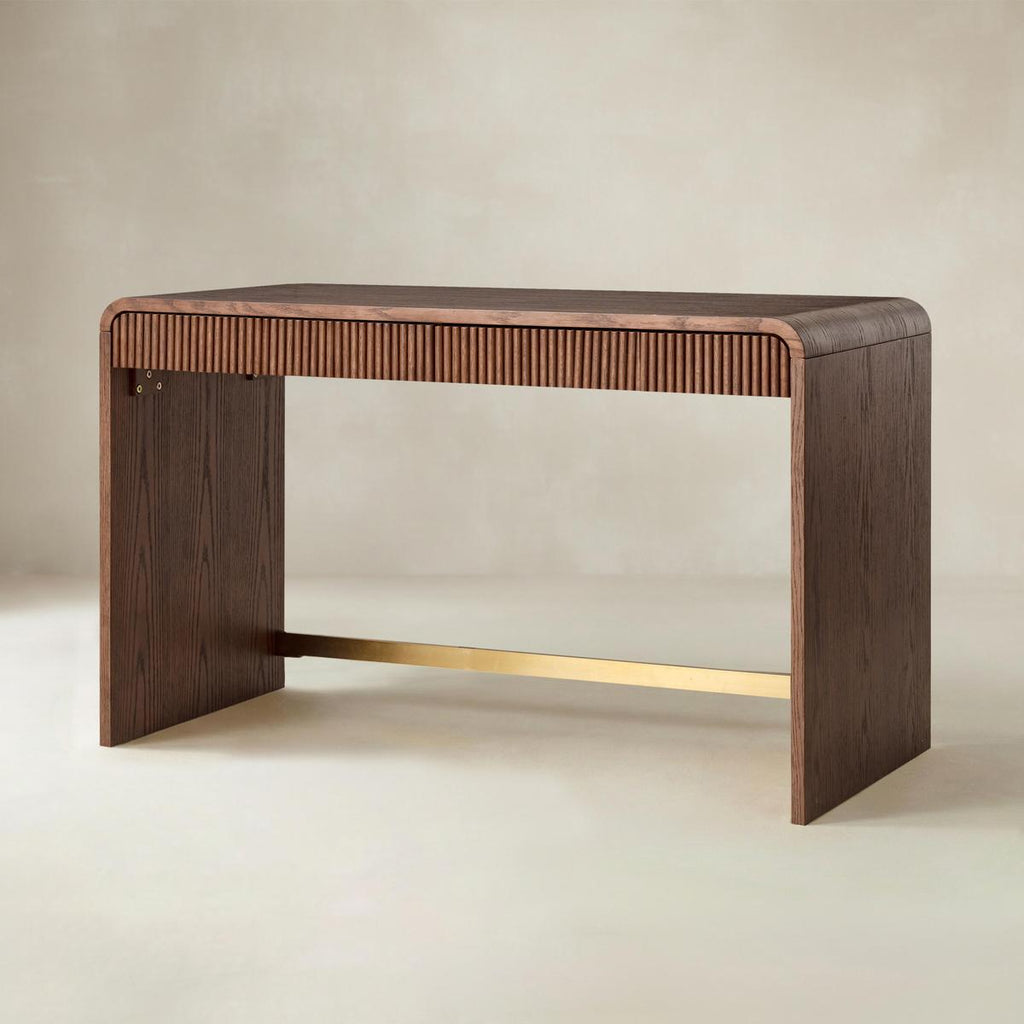 Baggio Moderner Homeoffice-Schreibtisch mit Kannelierung