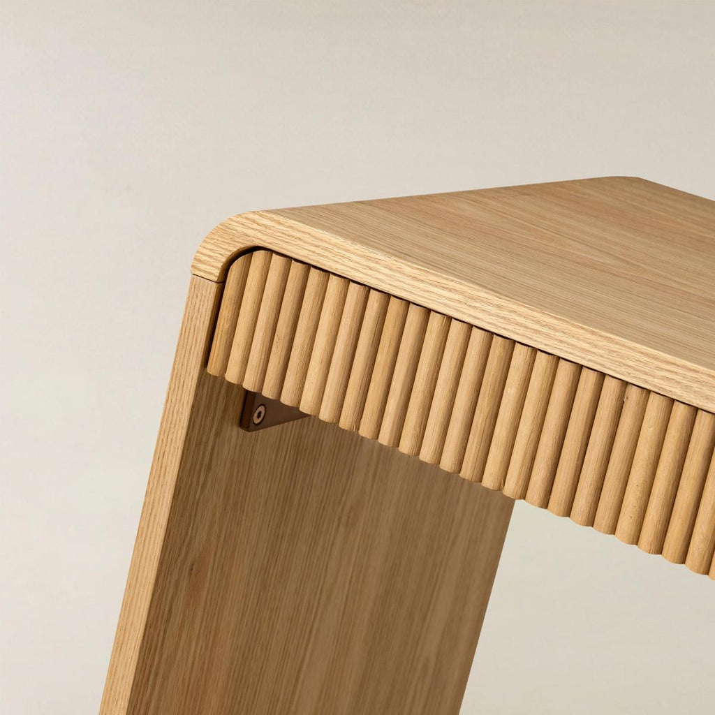 Baggio Moderner Homeoffice-Schreibtisch mit Kannelierung