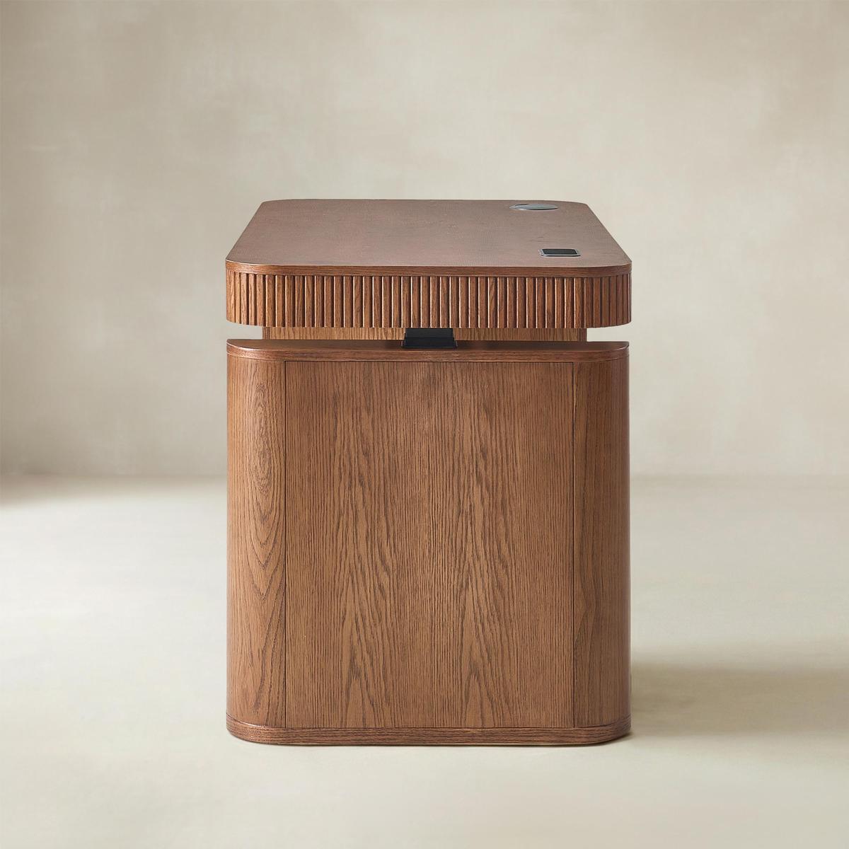 Baggio Moderner elektrisch höhenverstellbarer Stehschreibtisch mit Kabelmanagement