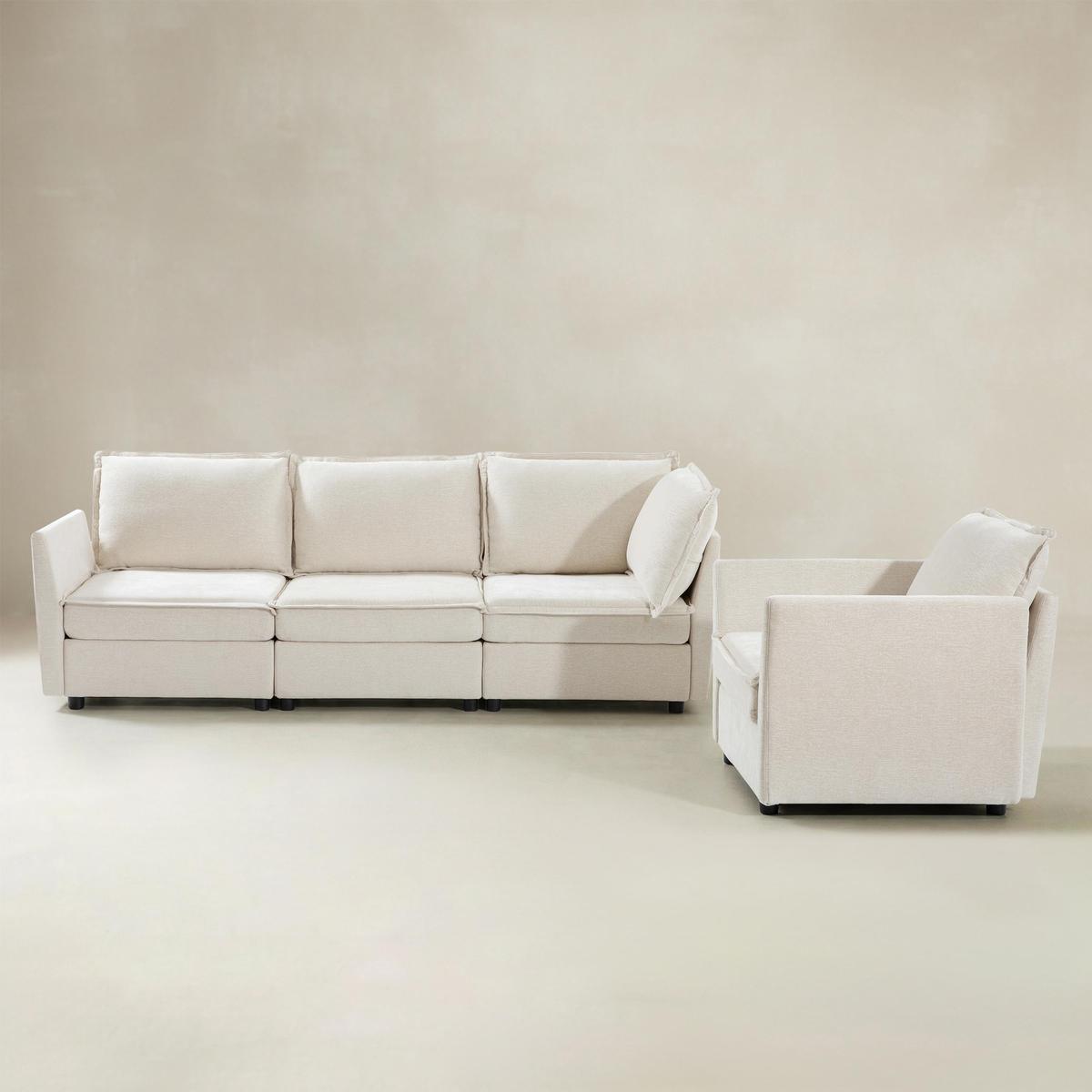 Victoria Modulares Ecksofa mit Stauraum