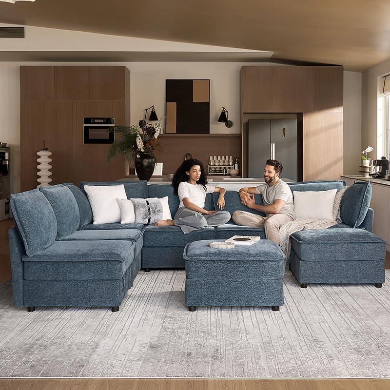 Victoria Modulares Ecksofa mit Stauraum