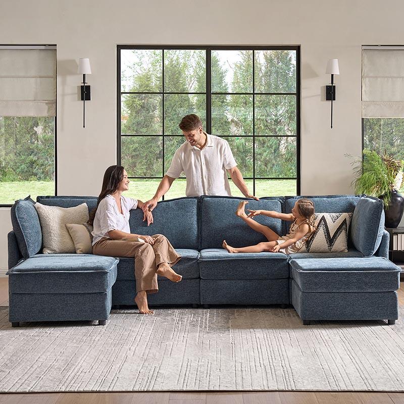 Victoria Modulares Ecksofa mit Stauraum