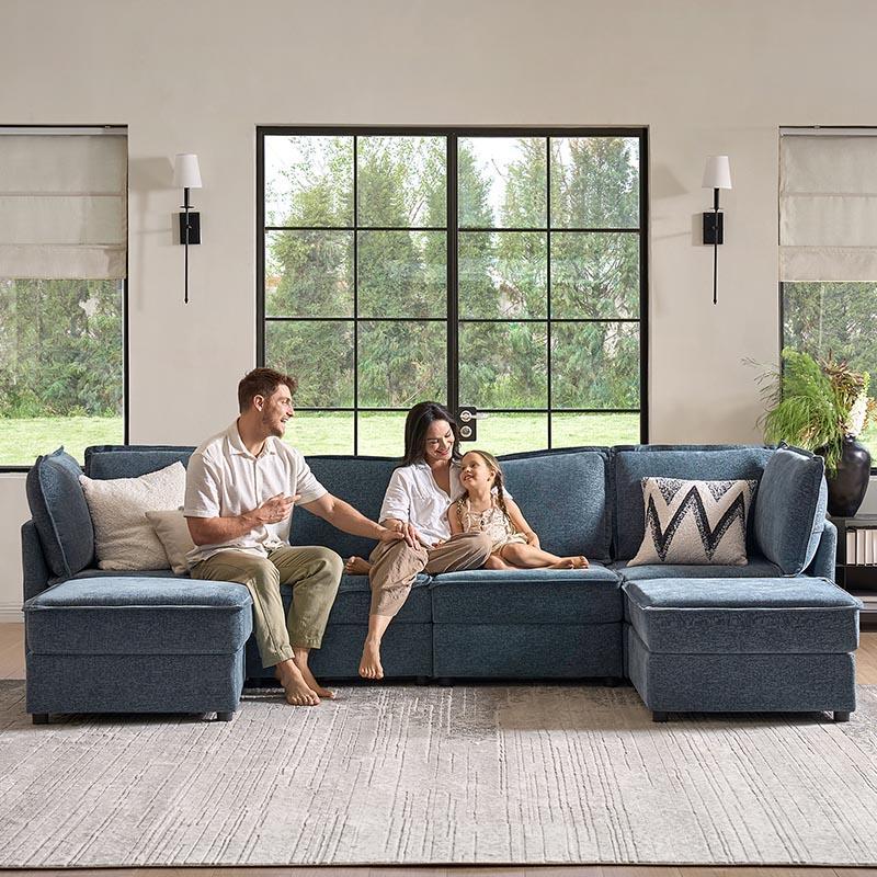 Victoria Modulares Ecksofa mit Stauraum