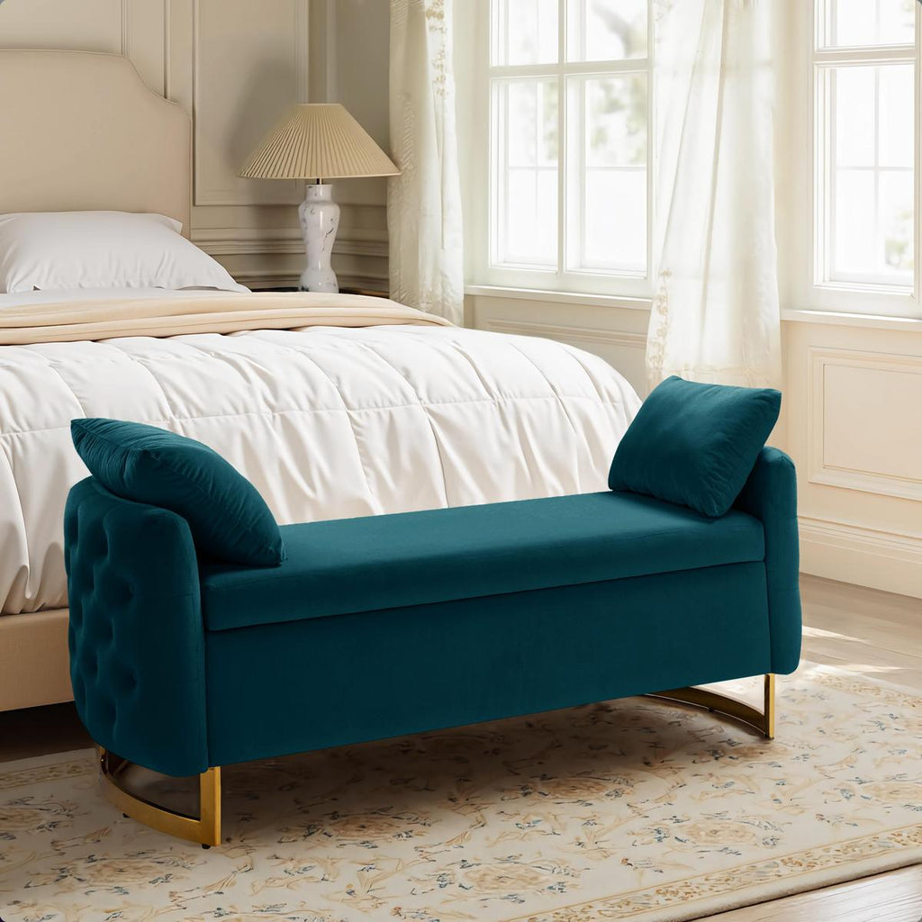 Angelo Gepolsterte Aufbewahrungsbank mit aufklappbarem Deckel