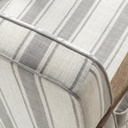 Randolph Eleganter Sessel im Landhausstil mit Massivholz-Armlehnen