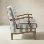 Randolph Eleganter Sessel im Landhausstil mit Massivholz-Armlehnen