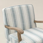 Randolph Eleganter Sessel im Landhausstil mit Massivholz-Armlehnen