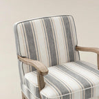 Randolph Eleganter Sessel im Landhausstil mit Massivholz-Armlehnen