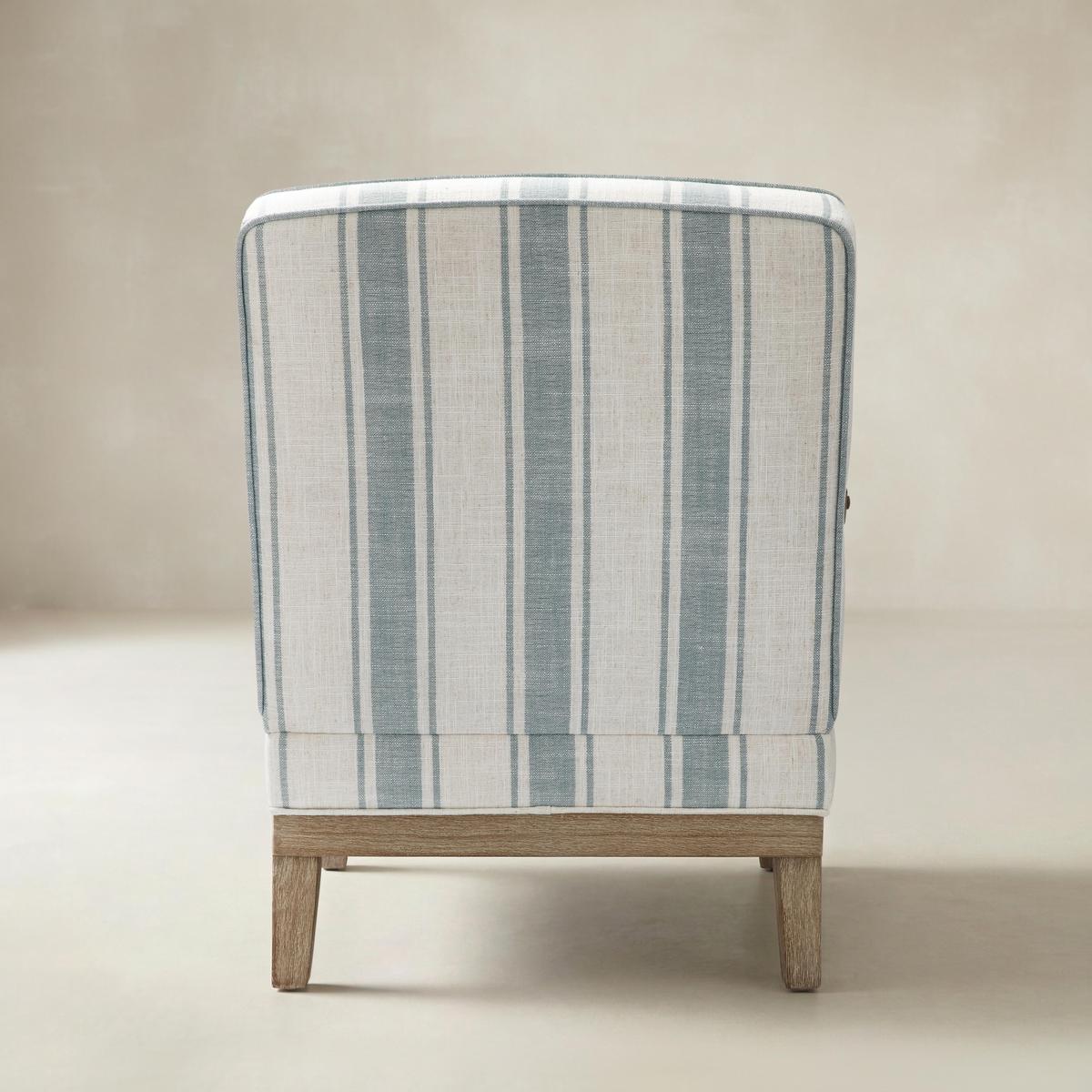 Randolph Eleganter Sessel im Landhausstil mit Massivholz-Armlehnen