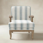 Randolph Eleganter Sessel im Landhausstil mit Massivholz-Armlehnen