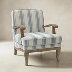 Randolph Eleganter Sessel im Landhausstil mit Massivholz-Armlehnen