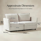 Victoria Modulares Ecksofa mit Stauraum