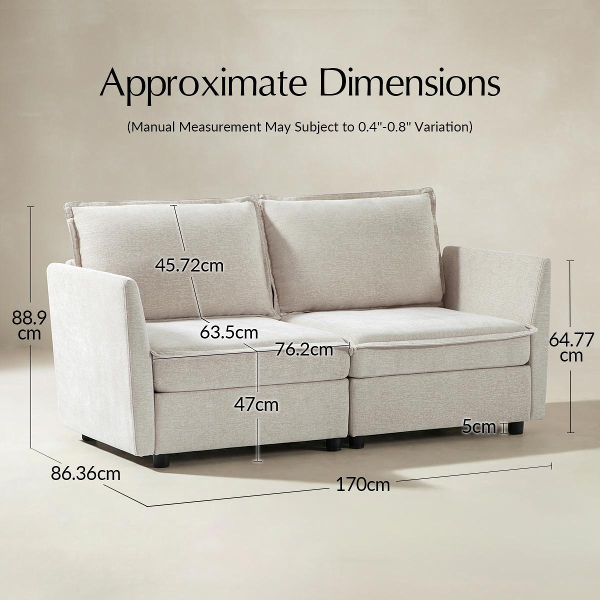 Victoria Modulares Ecksofa mit Stauraum
