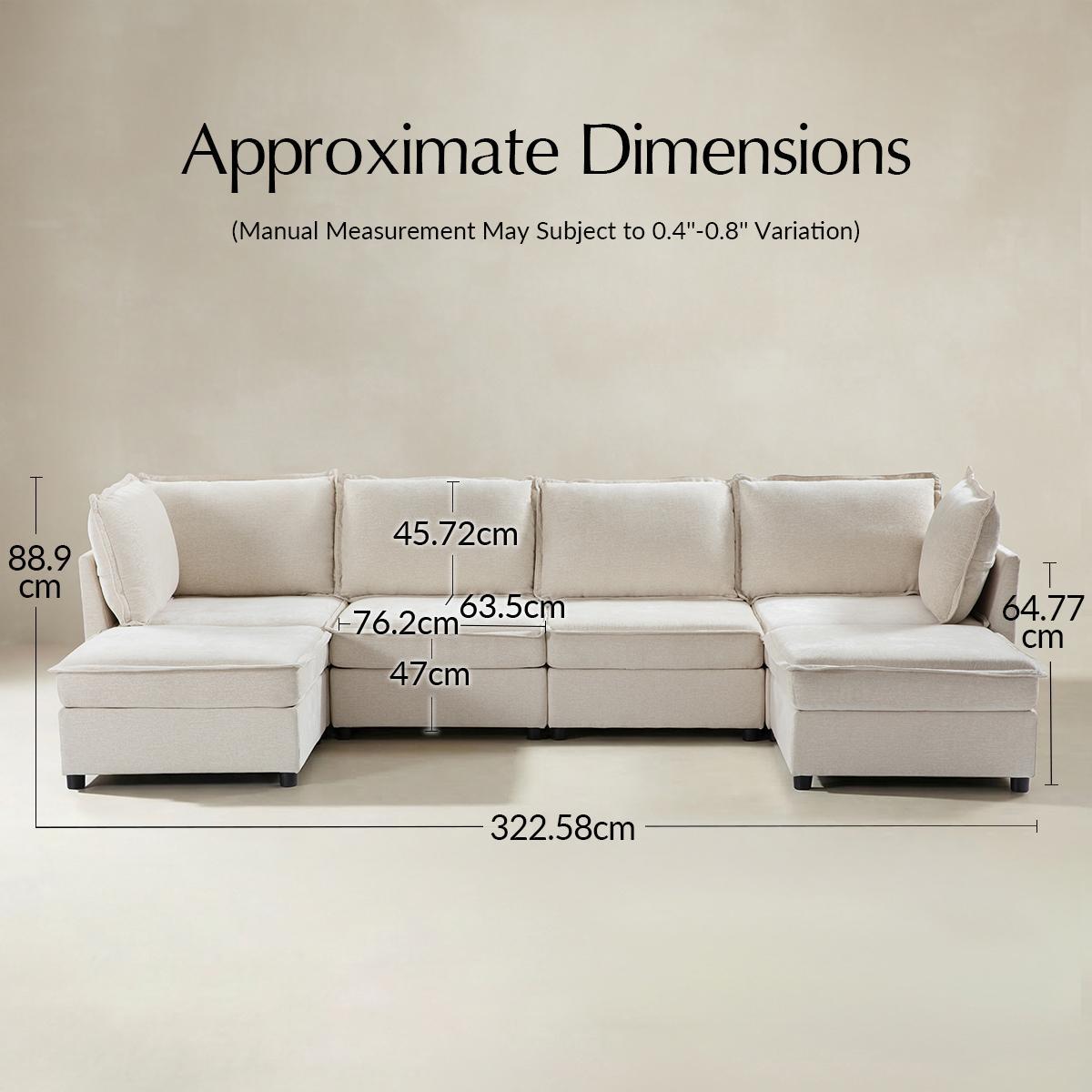Victoria Modulares Ecksofa mit Stauraum