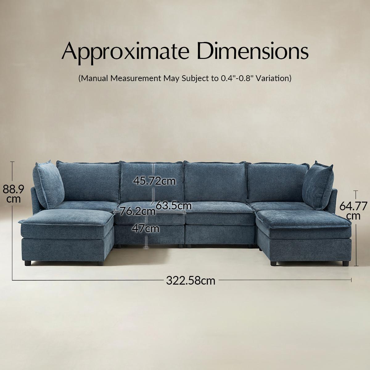 Victoria Modulares Ecksofa mit Stauraum