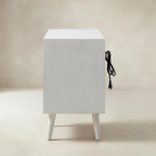 Lilian Mid-Century-Nachttisch mit Ladestation & Ablage