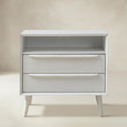 Lilian Mid-Century-Nachttisch mit Ladestation & Ablage