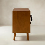 Lilian Mid-Century-Nachttisch mit Ladestation & Ablage