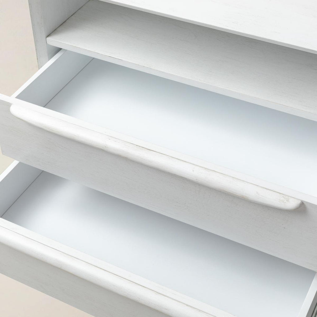 Lilian Mid-Century-Nachttisch mit Ladestation & Ablage