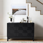 Kamu Sideboard 115 cm breit mit 3 Push-to-Open-Türen