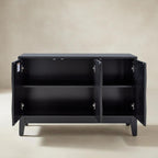 Kamu Sideboard 115 cm breit mit 3 Push-to-Open-Türen
