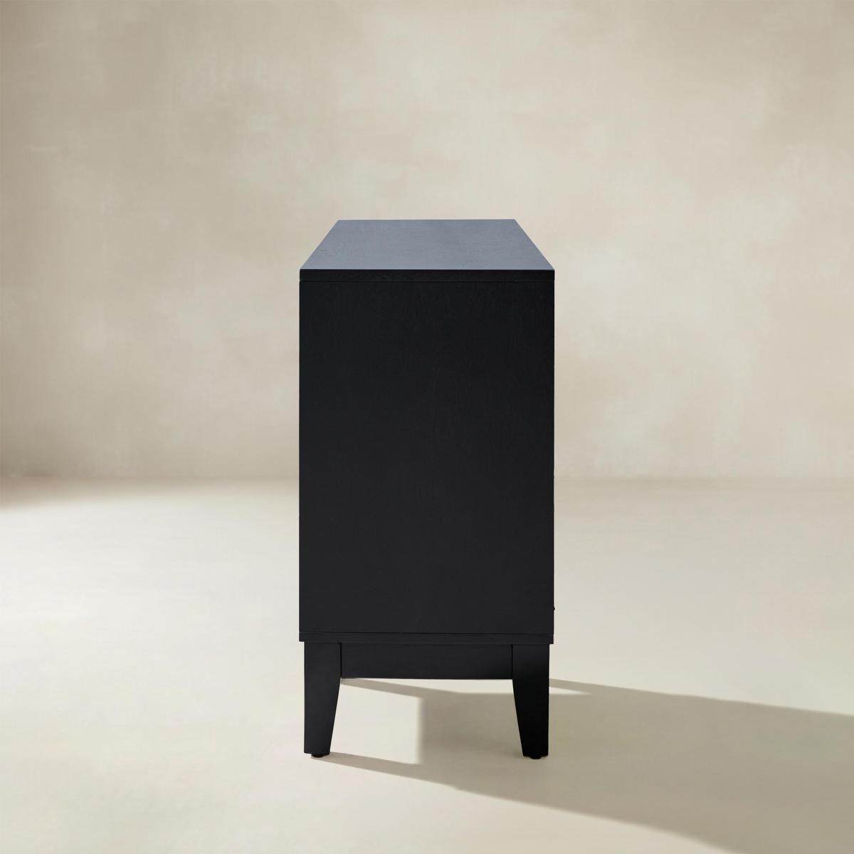 Kamu Sideboard 115 cm breit mit 3 Push-to-Open-Türen
