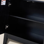 Kamu Sideboard 115 cm breit mit 3 Push-to-Open-Türen