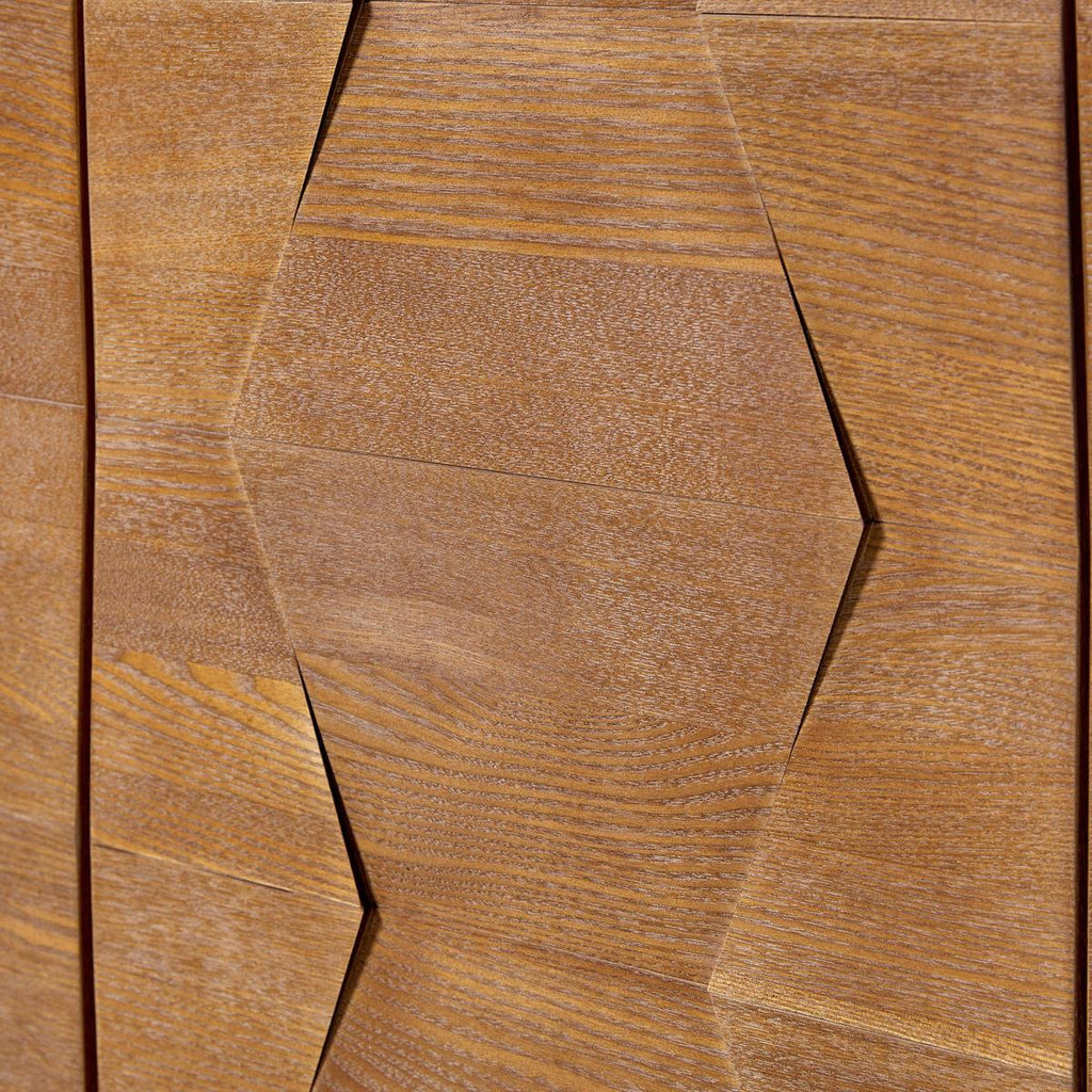 Kamu Sideboard 115 cm breit mit 3 Push-to-Open-Türen