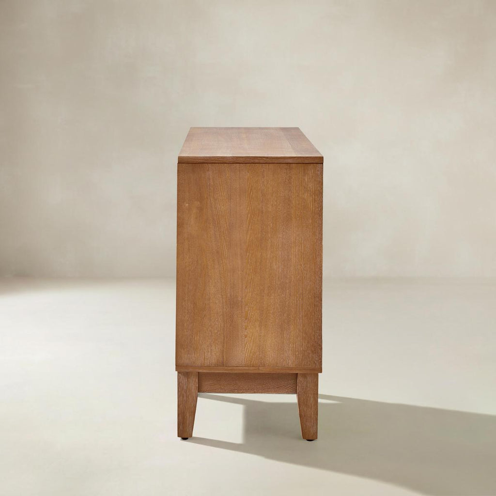 Kamu Sideboard 115 cm breit mit 3 Push-to-Open-Türen