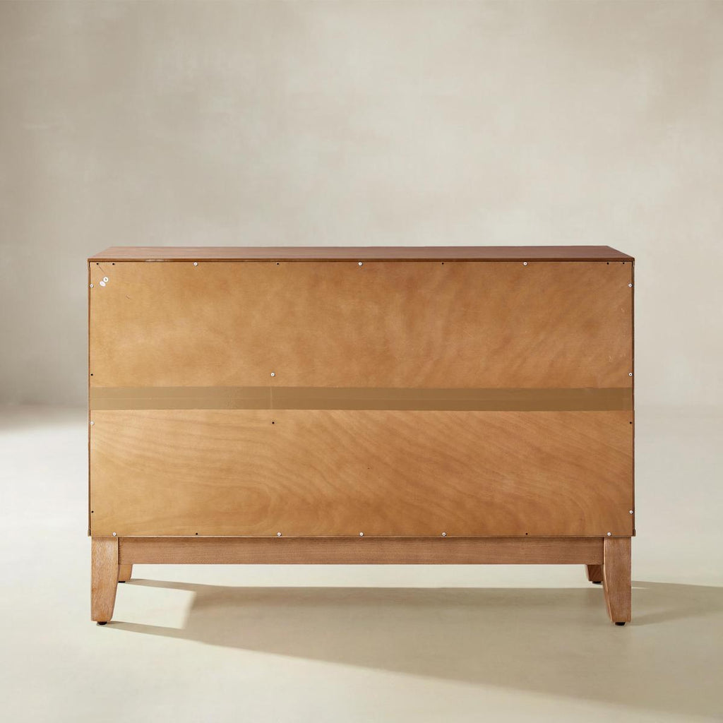 Kamu Sideboard 115 cm breit mit 3 Push-to-Open-Türen