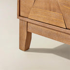 Kamu Sideboard 115 cm breit mit 3 Push-to-Open-Türen