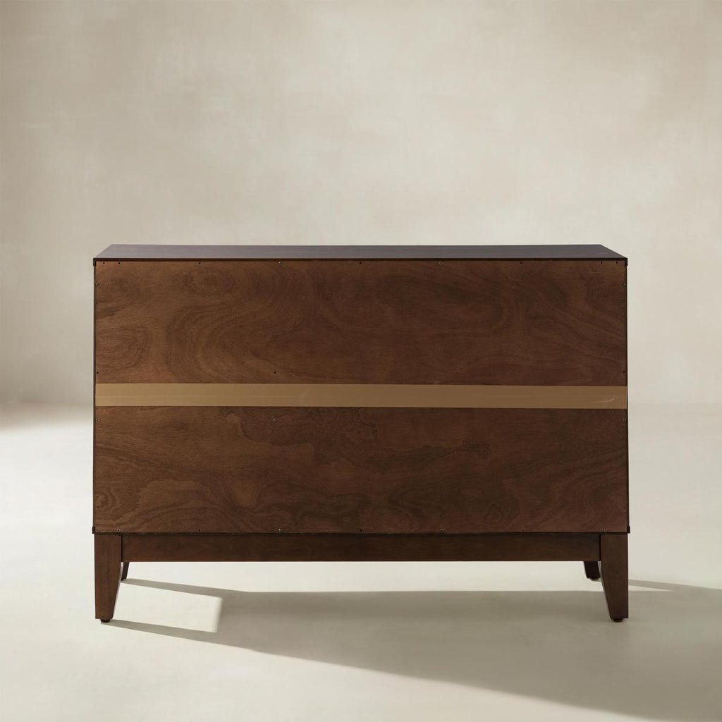 Kamu Sideboard 115 cm breit mit 3 Push-to-Open-Türen