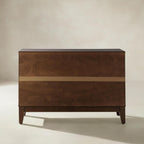 Kamu Sideboard 115 cm breit mit 3 Push-to-Open-Türen