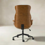 Amparo Plus Ergonomischer Bürostuhl im Mid-Century-Modern-Stil mit gepolsterten Armlehnen