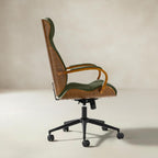 Amparo Plus Ergonomischer Bürostuhl im Mid-Century-Modern-Stil mit gepolsterten Armlehnen