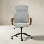 Amparo Plus Ergonomischer Bürostuhl im Mid-Century-Modern-Stil mit gepolsterten Armlehnen