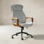Amparo Plus Ergonomischer Bürostuhl im Mid-Century-Modern-Stil mit gepolsterten Armlehnen